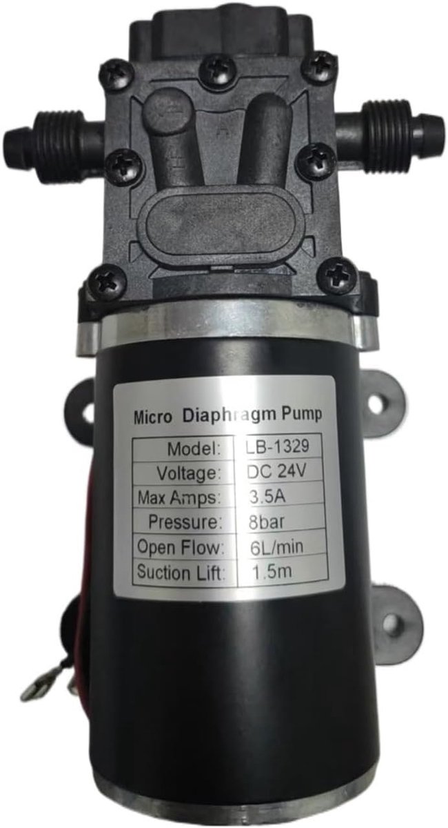 Booster Pomp - Zelfaanzuigende Pomp - Hoge Druk - Elektrisch Aangedreven - 90W - Zwart