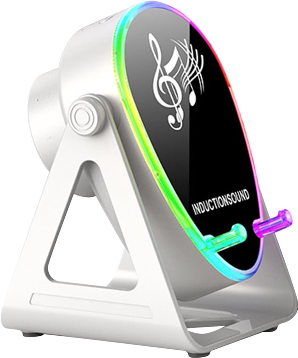 Draadloze Inductie Speaker - Telefoonstandaard Geluid - Muziek en Opladen - 180 Graden Rotatie