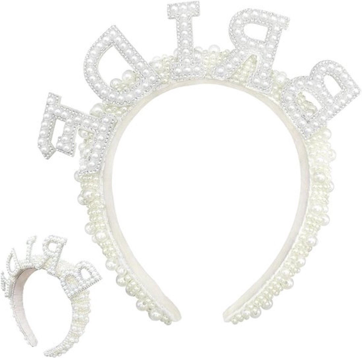 Allecto Plus - Accessoires voor - Haarband voor bruid met parels