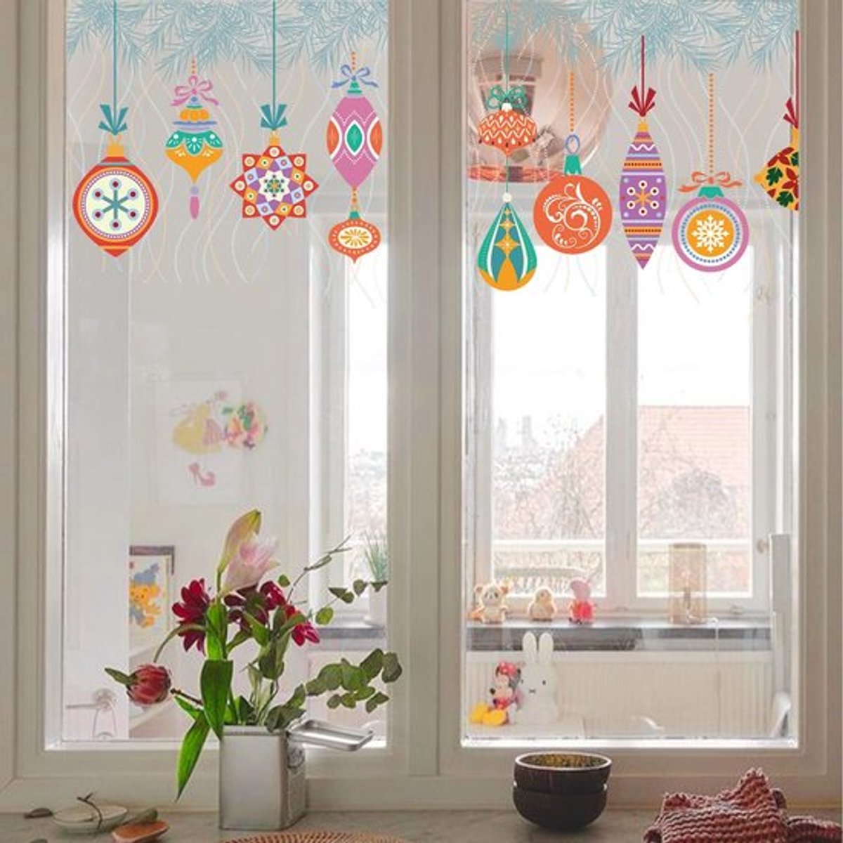 Dailygoods- Raamstickers statisch - Anti-UV - Privacybescherming