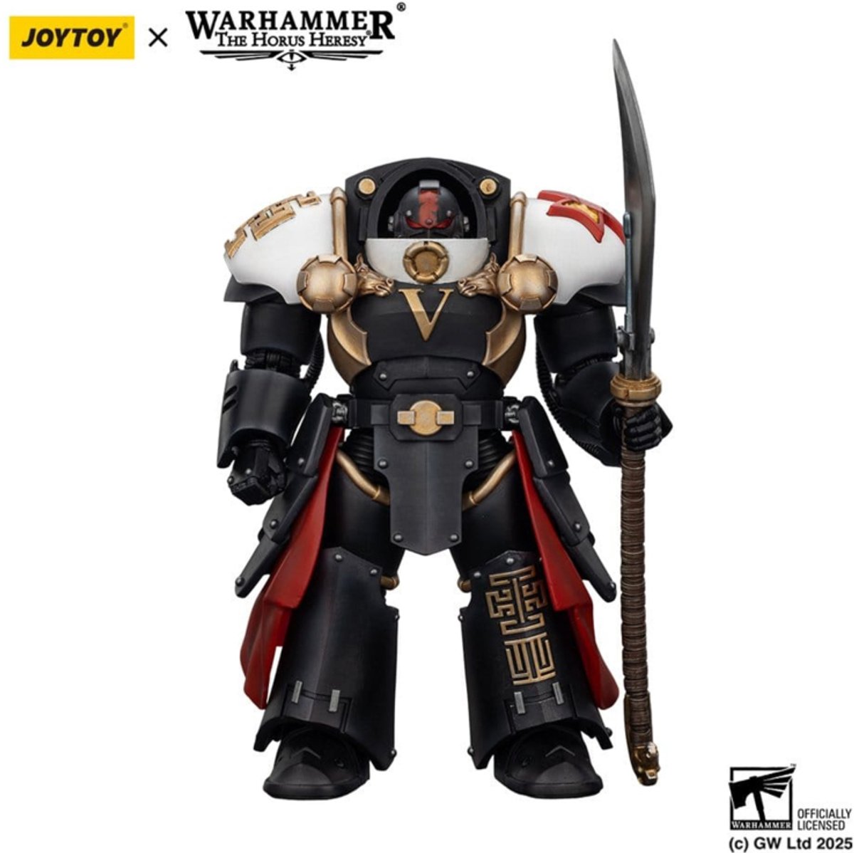 Joy Toy (CN) Warhammer The Horus Heresy Action Figure White Scars Ebon Keshig Terminator 1 met Power Glaive 13 cm Action Figuur