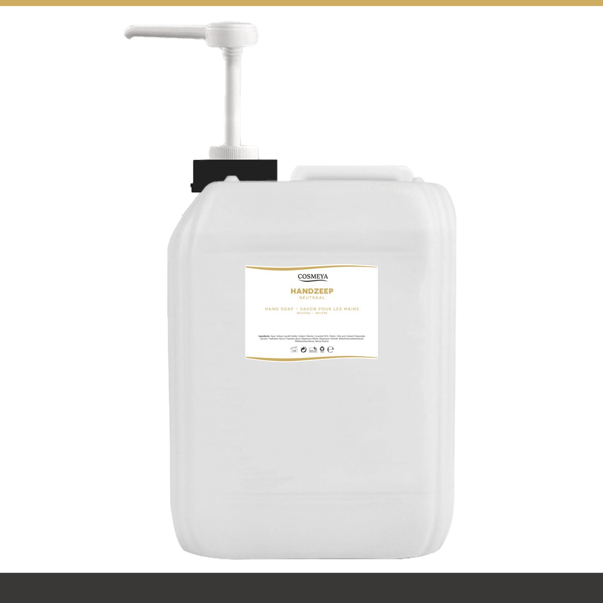 Handzeep - Neutraal - Transparant - 5 Liter - Met Pomp - Jerrycan - Navulling