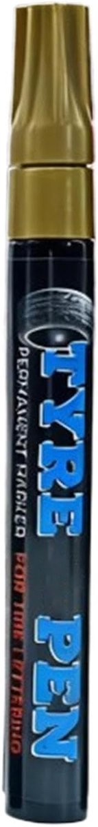 Banden Verf Pen - Tire Marker - Voertuig Decoratie - Snel Droog Permanent - 14 x 2 cm - Goud