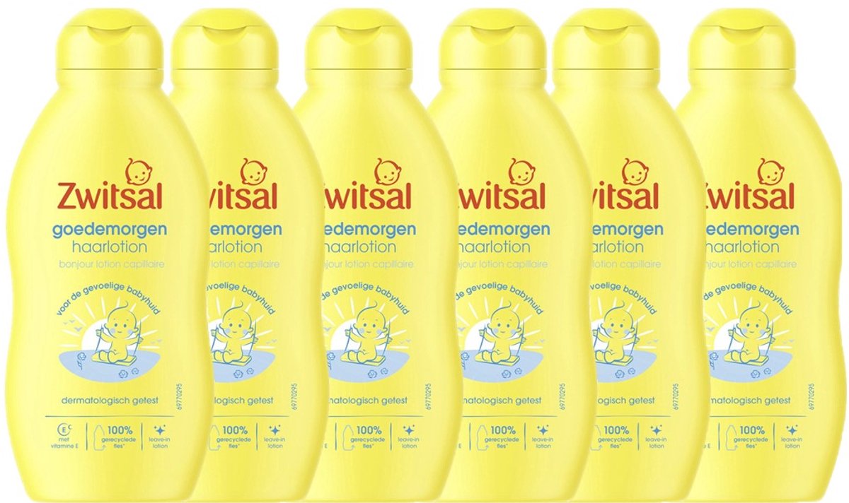 Bol.com Zwitsal - Haarlotion Goedemorgen - 6 x 200 ml - Voordeelverpakking aanbieding
