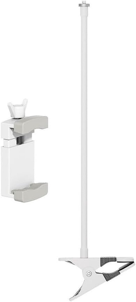 Klembevestiging Camera - Flexibele Mount Camera Houder - Beveiligingscamera Ophangen - Geen Wandschade - 40 cm - Wit