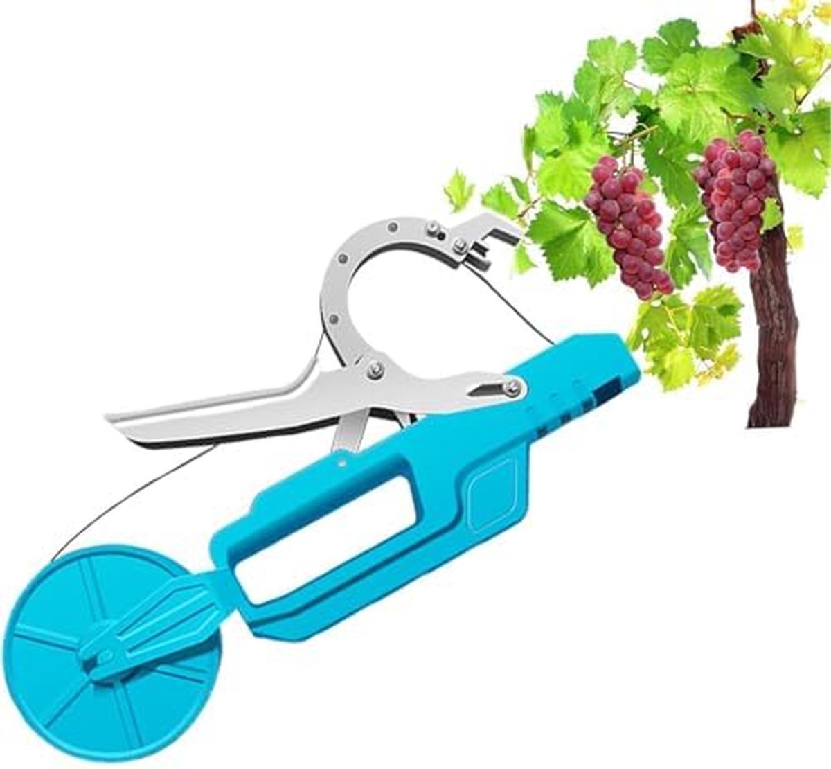 Elektrische Plant Bindmachine - Draadloze Tuin Tool - Wijnstokken Binden - Ergonomisch Handheld Apparaat - Max 50mm Diameter - Grijs