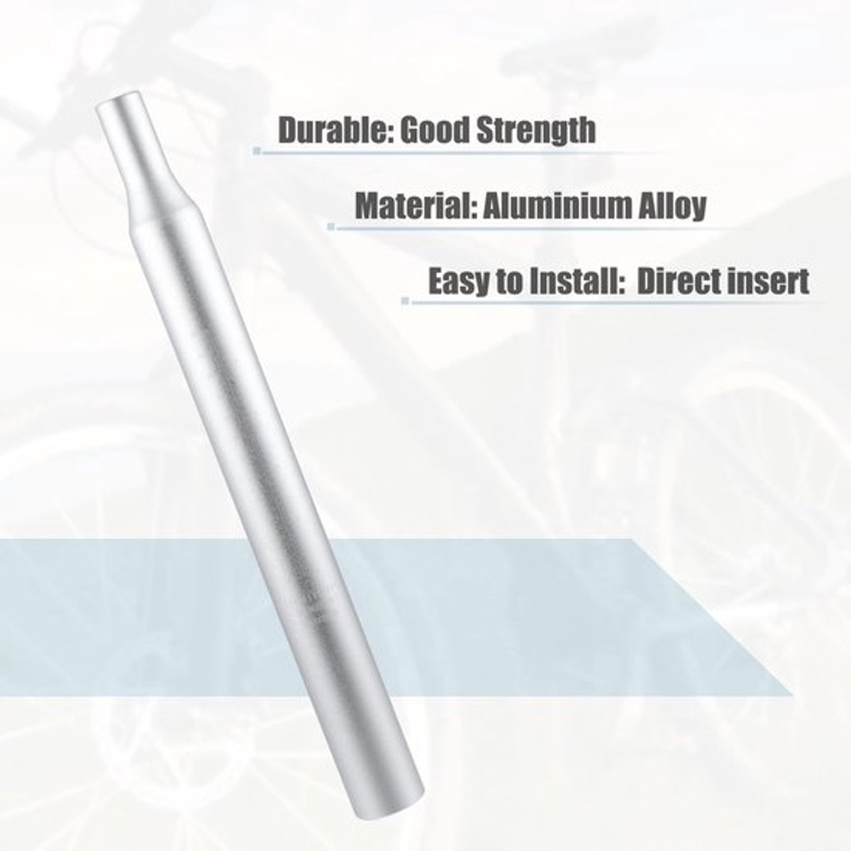 OmGoods - Fiets Zadelpen 34.9x350mm - Dailygoody - Aluminium