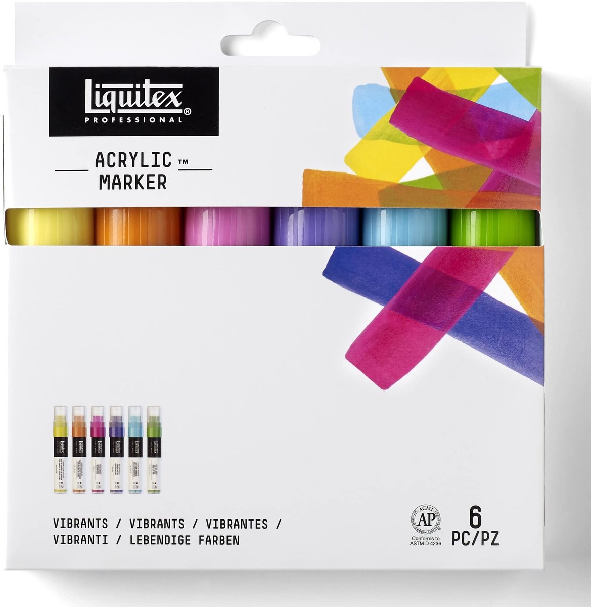 Solidchoice - Professionele Acrylverf Marker Set met 6 Stuks