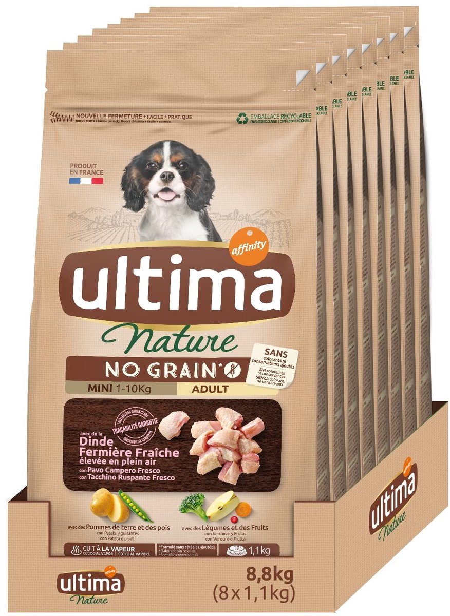 Solidchoice - Graanvrij Hondenvoer Mini met Kalkoen 8 x 1.1 kg (Totaal 8.8 kg)