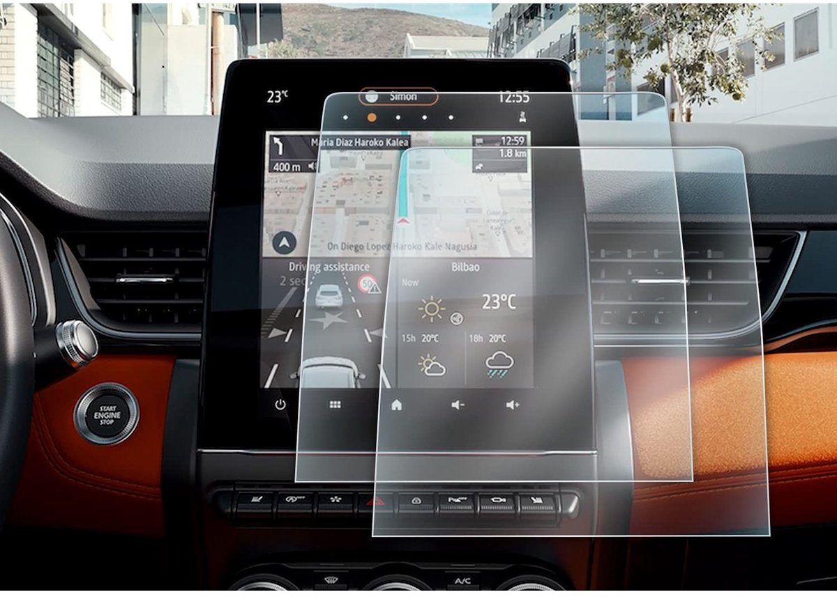 Solidchoice - Navigatie Touchscreen Beschermfolie voor Renault