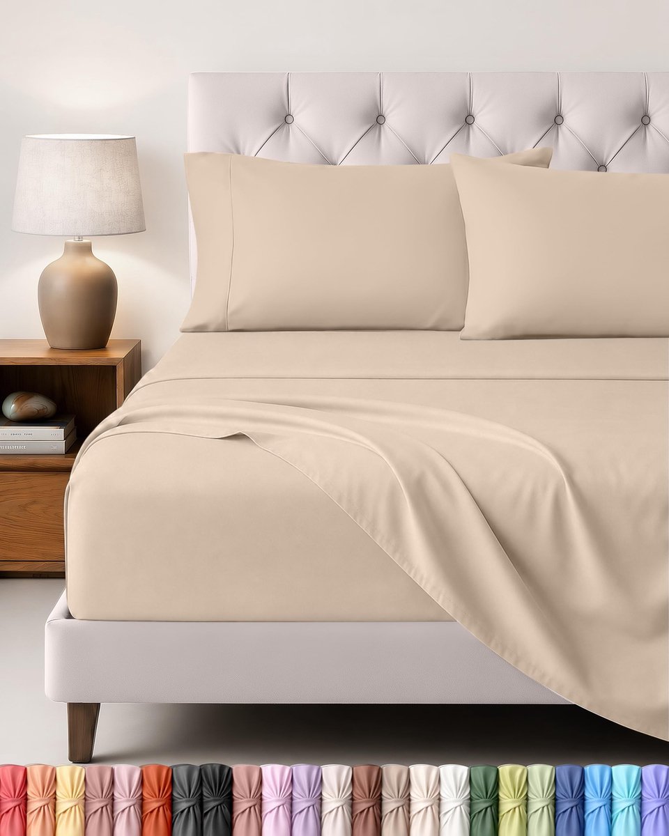 Solidchoice - 4-delige Bedding Set voor Dubbel Bed 180 x 200 cm