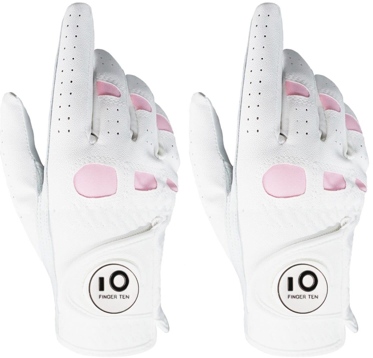 Solidchoice - Golfhandschoenen voor Dames Links Leer met Ball Marker