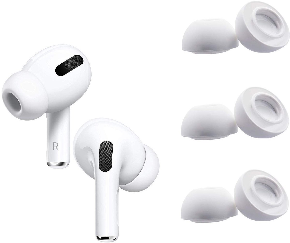 Solidchoice - Silicone Oordopjes voor AirPods Pro, 3 Paar Witte Tips