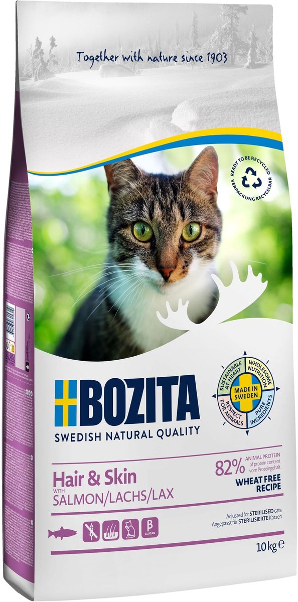 Solidchoice - Droogvoer voor Katten met Zalm, Ondersteunt Huid en Vachtgezondheid