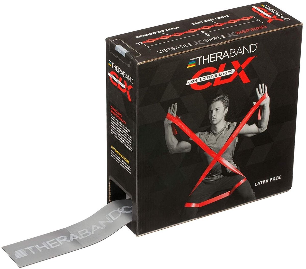 Solidchoice - Latexvrije Weerstandband met Lussen voor Fitness