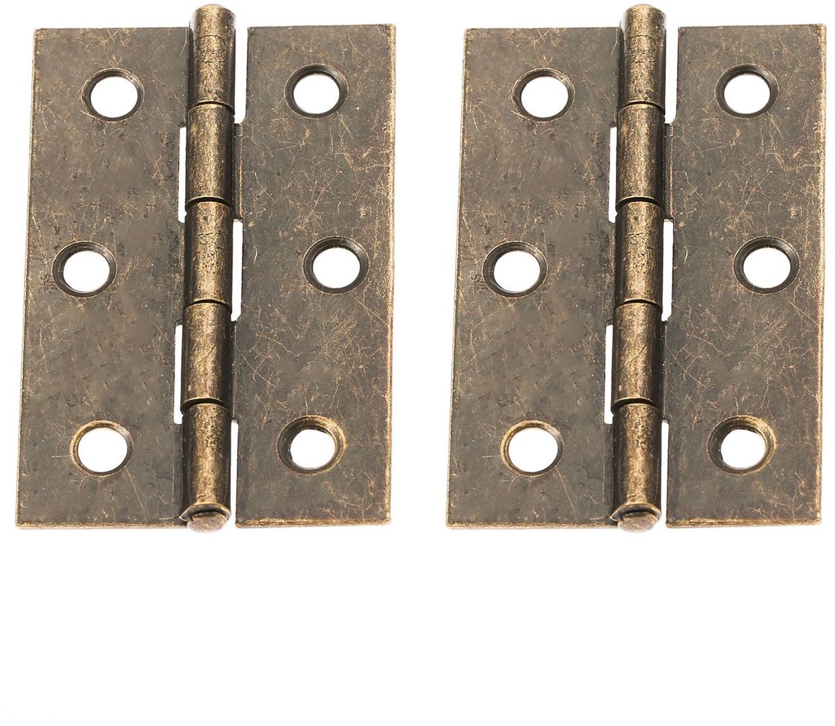 Solidchoice - 2 Retro Antieke Brons Scharnieren voor Houten Dozen