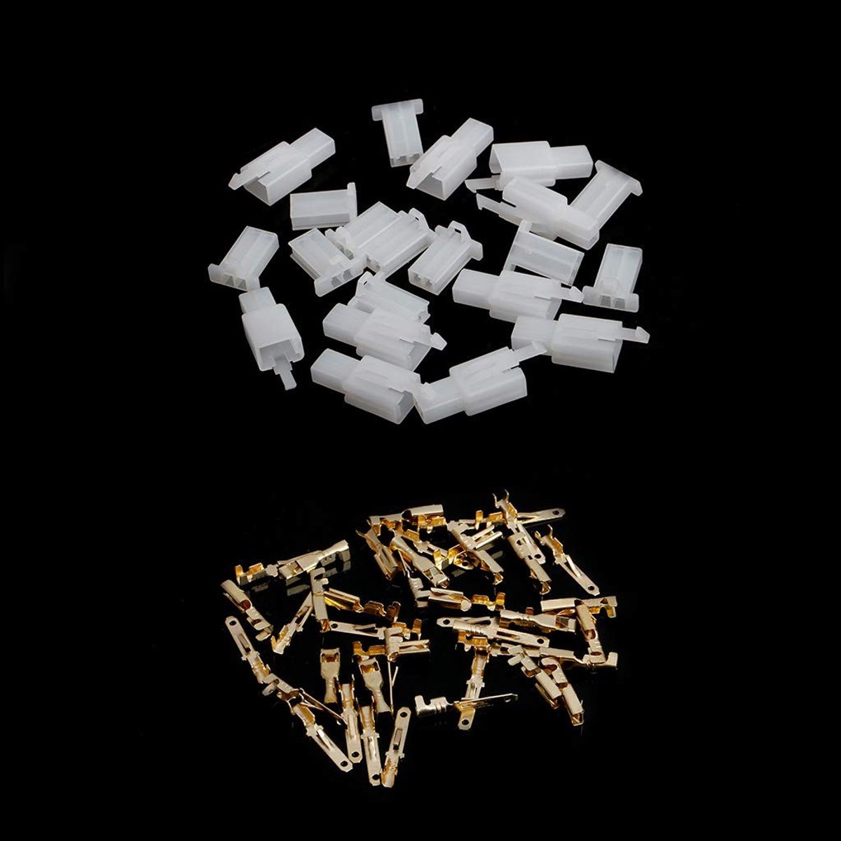 Solidchoice - 10 Sets 2.8mm 2 Pin Elektrische Draad Connectoren