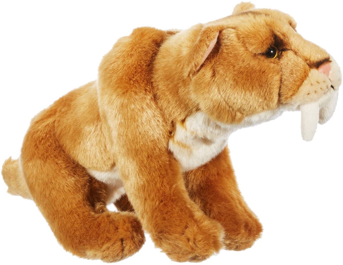 Solidchoice - Realistische Pluche Sabeltandtijger 30 cm