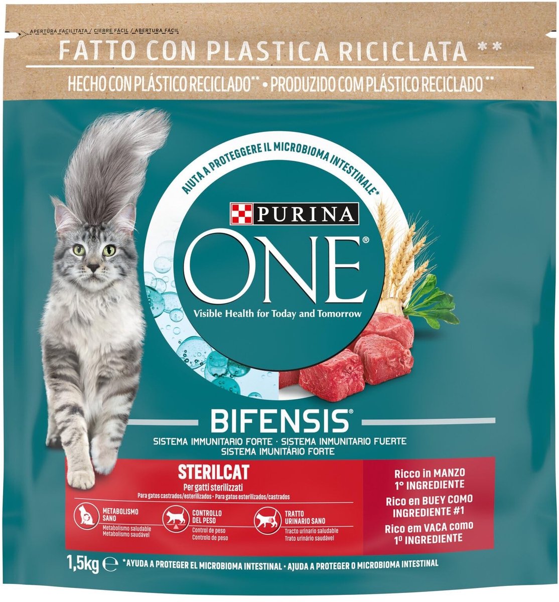Solidchoice – Kattenvoer voor Gesteriliseerde Volwassen Katten met Os en Tarwe, 1,5 kg