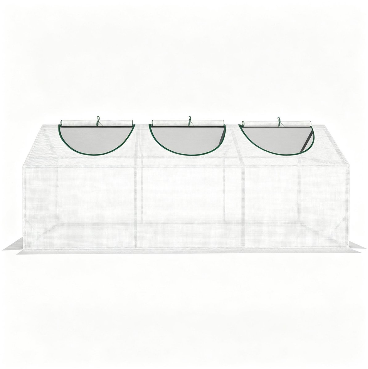 Broeikas - 180 x 60 x 60 cm - Plantentent voor Binnen & Buiten - Transparant PVC - Kweekkas met Deur en Ritssluiting - Mobiele Kweekkas - Bescherming tegen Vorst & Regen