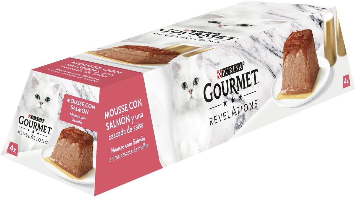 Solidchoice - Mousse met Saus voor Katten met Zalm, 24 Stuks