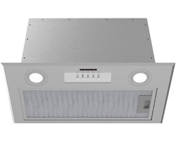 Heinner HBIH-MD600IX Inbouw Afzuigkap 52 cm – 610 m³/u – 3 Standen – 215 W Motor – 2× 1,5 W LED Verlichting – RVS – 5 Jaar Garantie