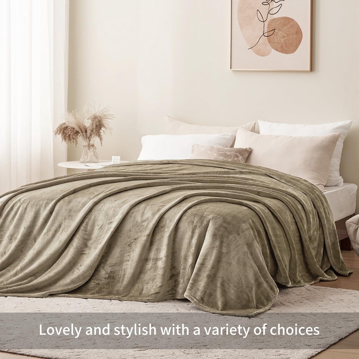 Solidchoice - Fluffy Fleece Deken 220 x 240 cm voor Sofa en Bed