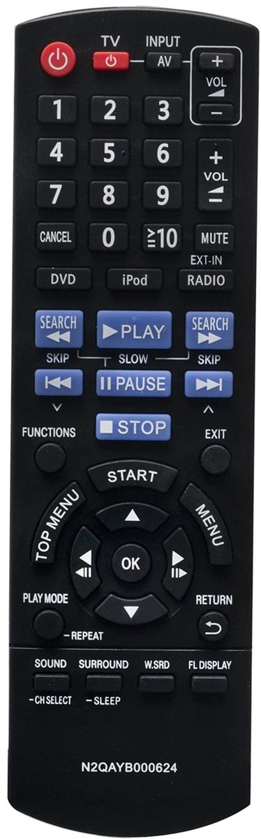 Solidchoice - Vervangende Afstandsbediening voor Home Theater System