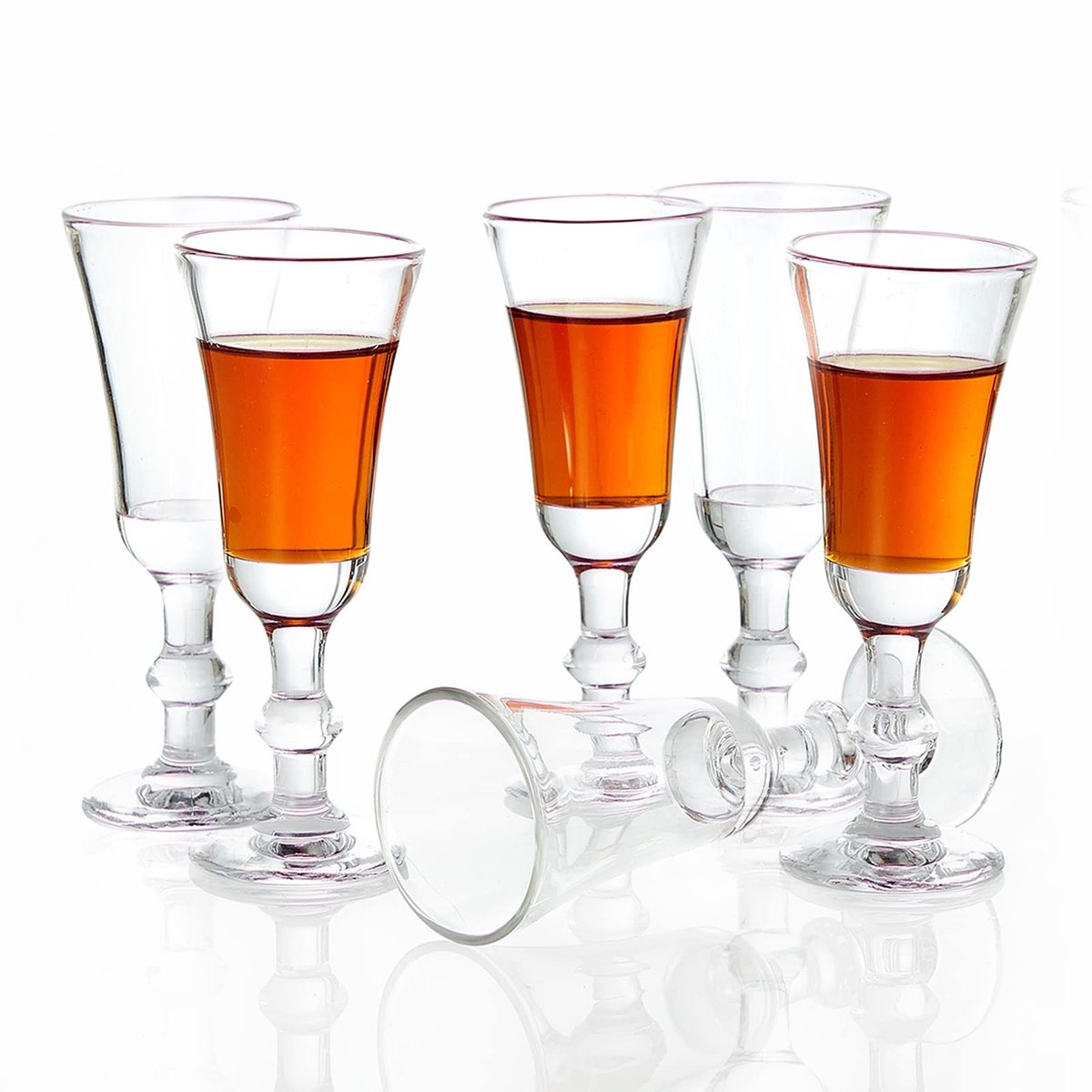 Solidchoice - Set van 6 Sherry Glazen 30ML, Vleadvrij Glas