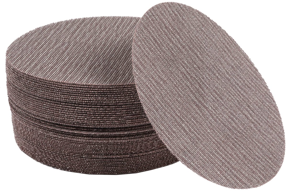 Solidchoice - Mesh Schuurdiscs 100 Grit voor Diverse Materialen