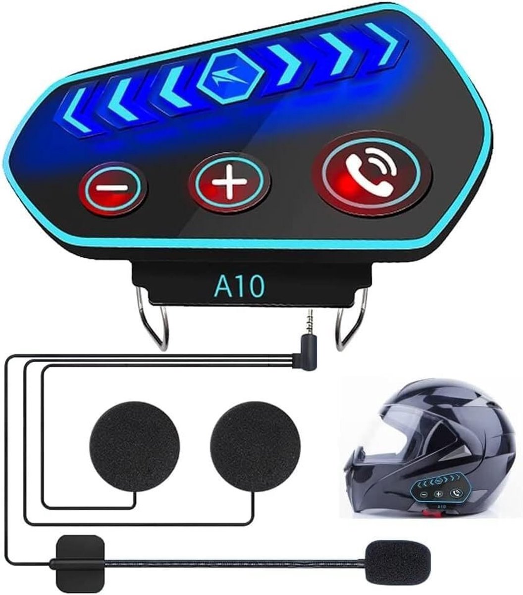 Solidchoice - Bluetooth Motorhelm met Handsfree Functie