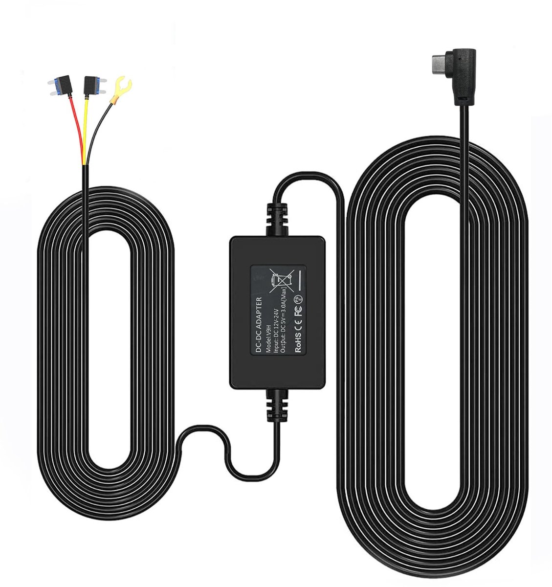 Solidchoice - Hardwire Kit voor Dashcam, Lang Model