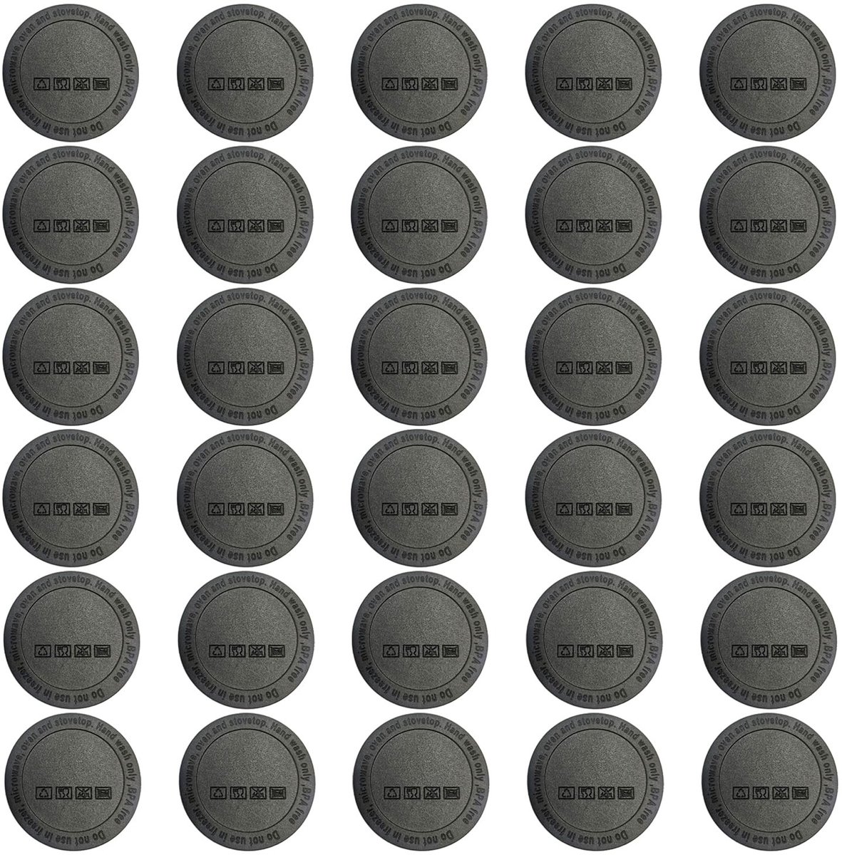 Solidchoice - Set van 30 Rubber Bodem Pads voor Sublimatie Tumblers
