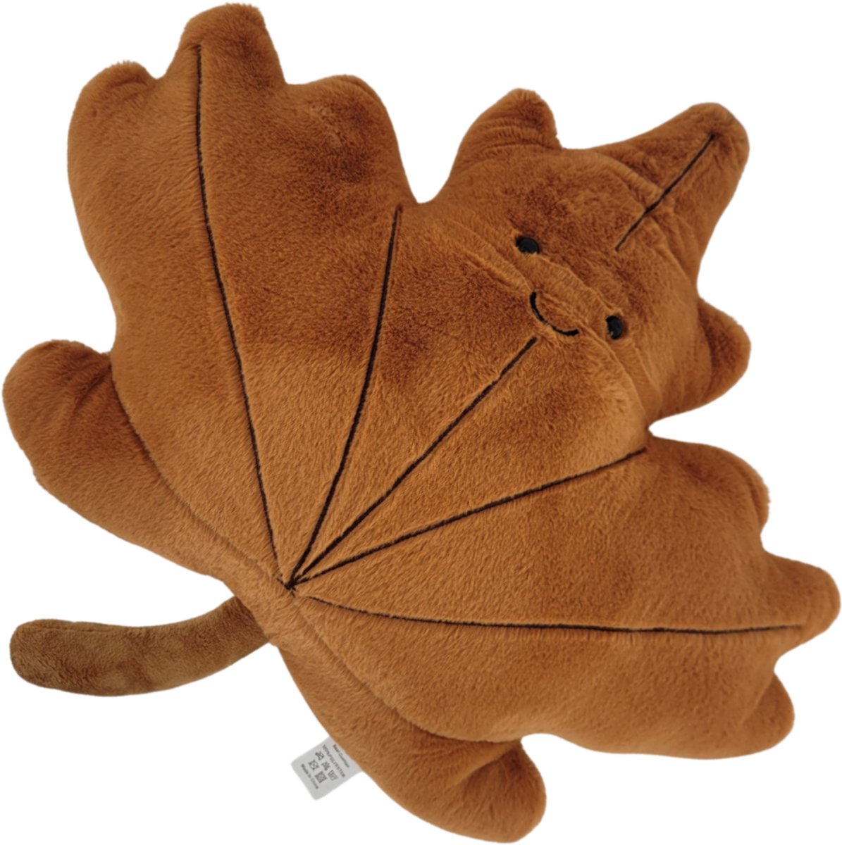 Bladkussen Herfstblad - Sierkussen Bruin - 100% Polyester - Woondecoratie Kussen - Zacht en Knus - Bank Slaapkamer Woonkamer