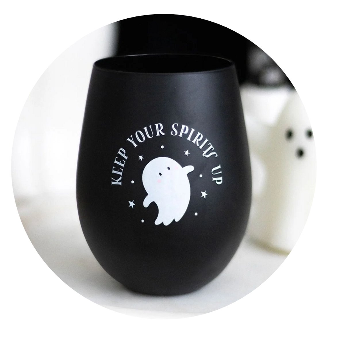Something Different - Keep Your Spirits Up Stemless Ghost Wijnglas - Multicolours