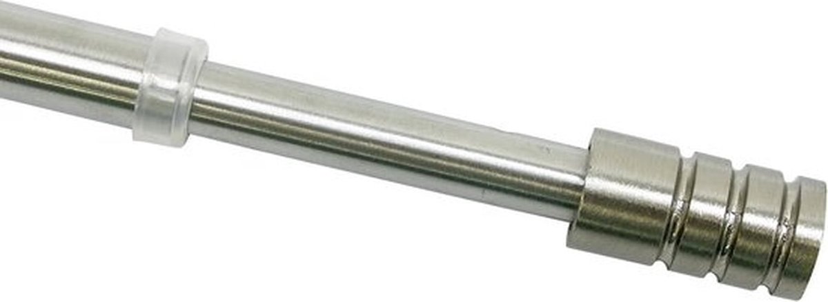uitschuifbare metalen gordijnstang 40-65 cm, verchroomd