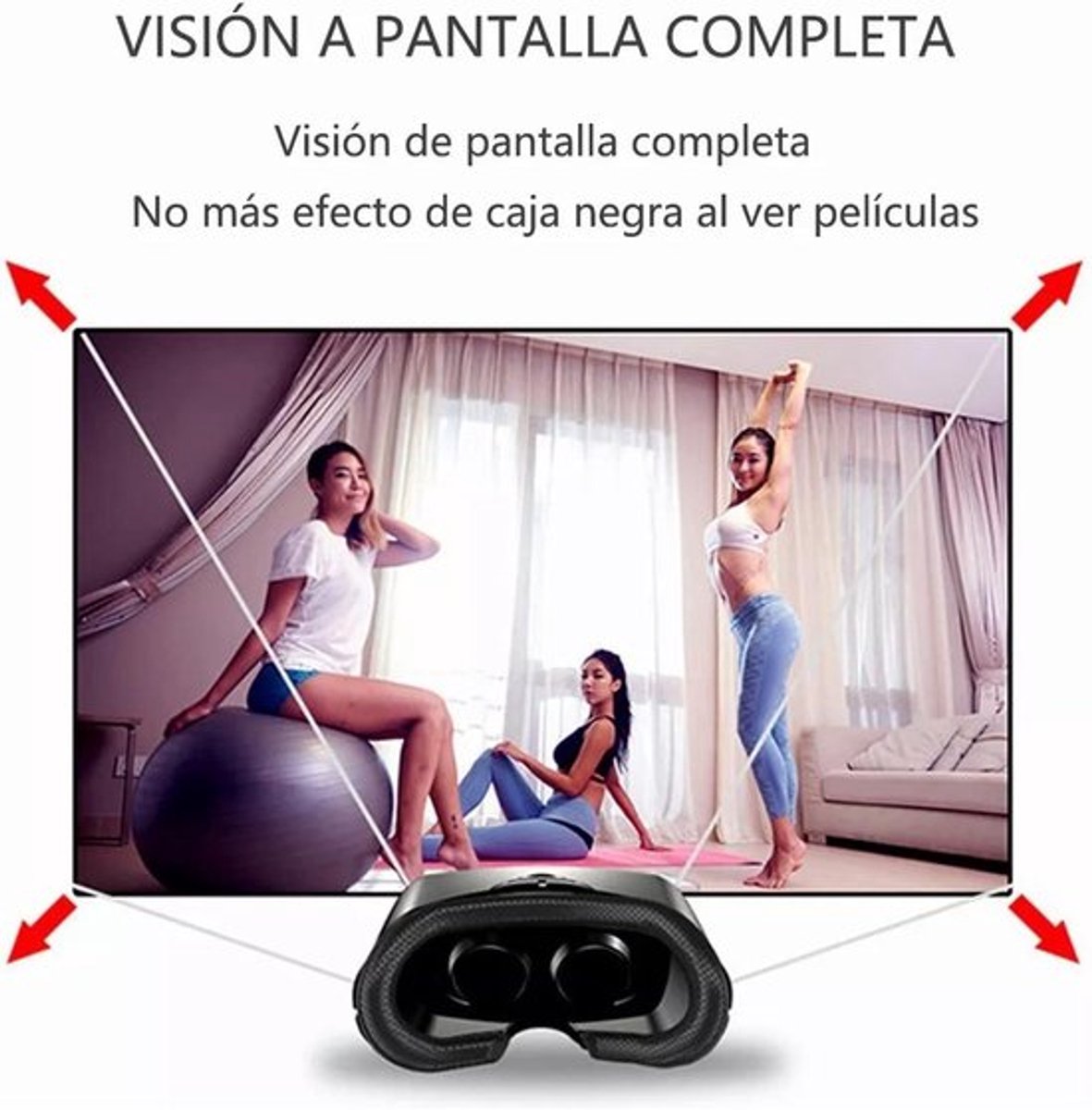 3D VR Virtual Reality-bril met Afstandsbediening voor Kinderen en Volwassenen, Blauw Lichtbescherming, Geschikt voor Mobiele Telefoons - Speel Games in 3D Plezier