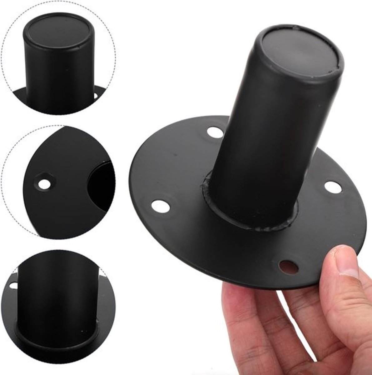 1Pc IJzeren Speaker Voet - Metalen Houder voor Audio Apparatuur, Tripod en Accessoires voor Geluidssystemen