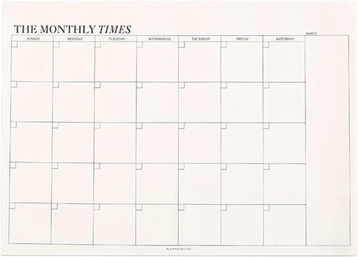 60 vellen maandplanner, 245 x 175 mm, losse scheurbladen, jouw productiviteitsplanner voor thuis en op kantoor voor universiteitsstudenten, thuis- en kantoorwerk