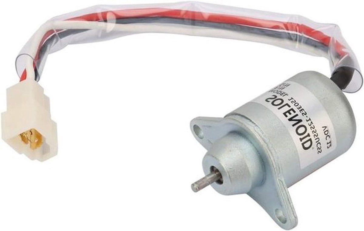 12V Vervangingsonderdeel voor Solenoïdeklep voor het Afsluiten en Stoppen van Dieselmotoren - Betrouwbare Prestatie en Lange Levensduur