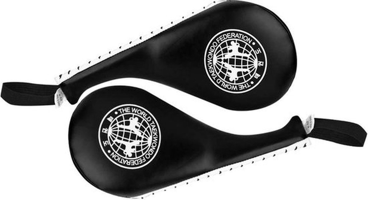 Kickpads 2-Pack - PU Leer - Hoge Dichte Spons - Kickboxing - Trainingsuitrusting - Martial Arts - Stootkussens