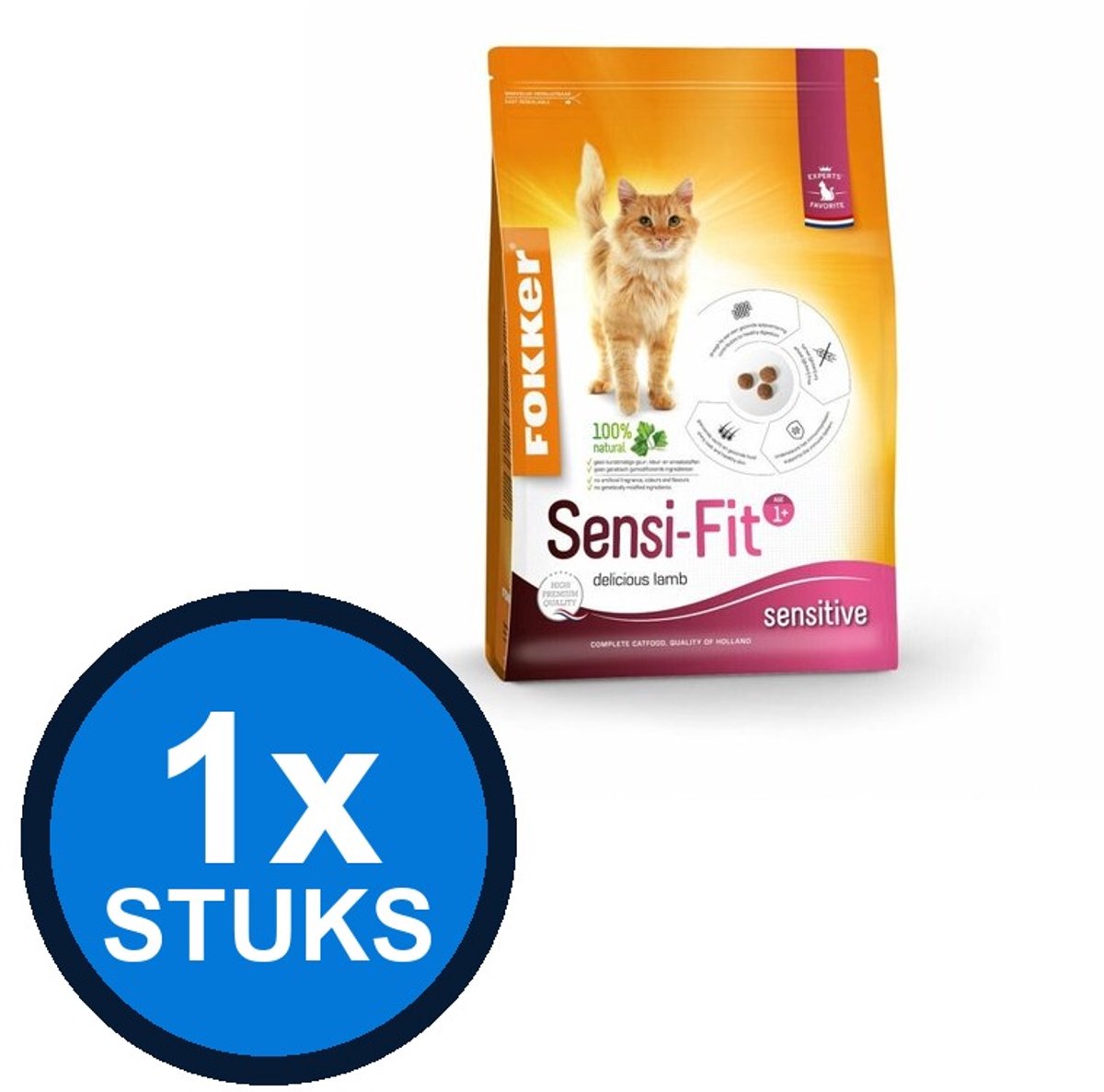 1x Fokker Cat Sensi-Fit - Kattenvoer - 2,5kg