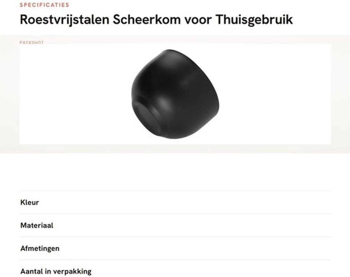 Scheerkom Roestvrijstaal - Scheerschuimcontainer - Scheeraccessoires - Lichtgewicht - Klassiek - Perfect voor dagelijks gebruik - Scheerschuimkom