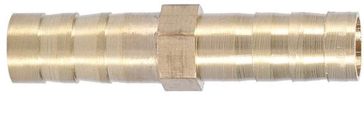 Straight Barbed Wire - Slangadapter - Messing - Bi-directioneel - Slangverbinder - Geschikt voor 6/8/10/12/14/16/20 mm - 10 Stuks