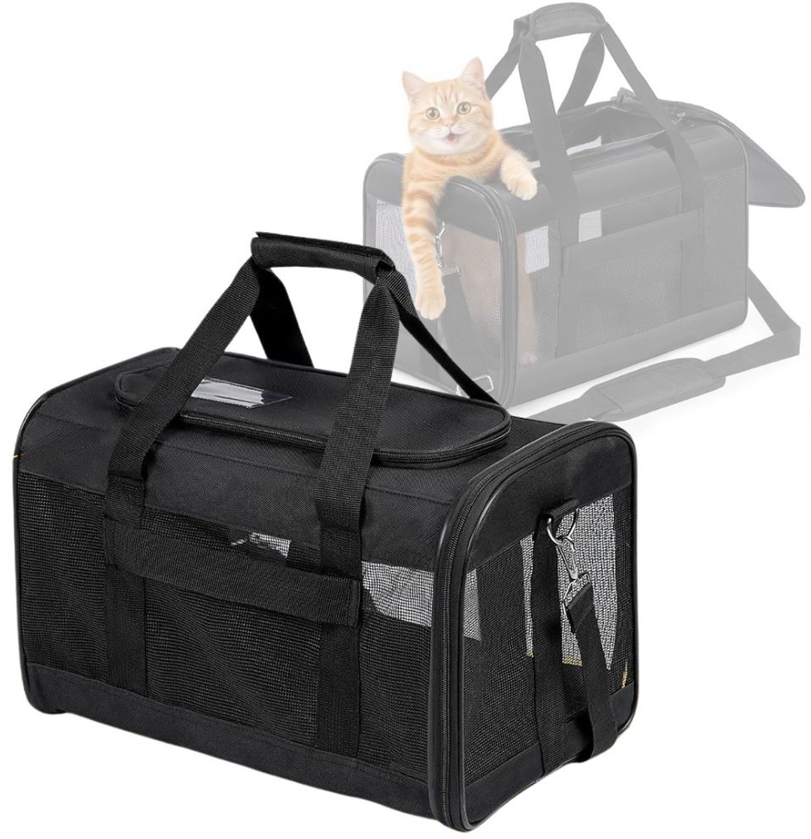 Zavio® Katten Vervoersbox - Reismand Kat - Transportbox - Reistas
