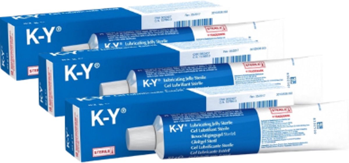 K-Y Jelly Sterile Gel 82G - 3 Stuks - Voordeelverpakking