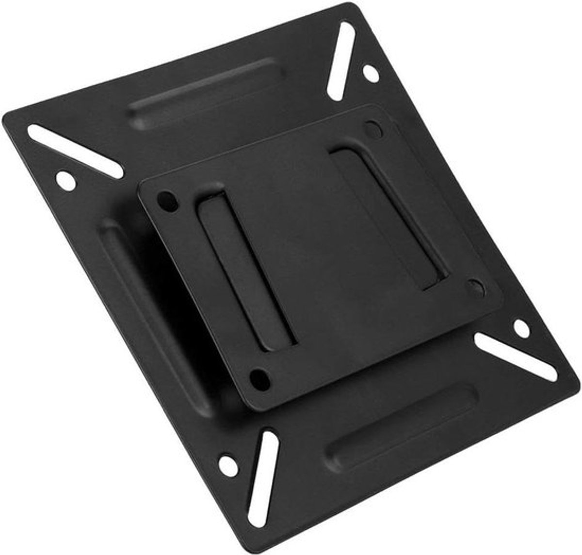 - Stevige Muur TV-beugel - Platte TV-houder - Grote Belasting - Zwart - Eenvoudige Installatie - Universeel - Thuis en Kantoor - Geschikt voor LCD en LED TV's van 14 tot 32 Inch