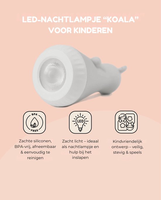 Koala zaklamp en nachtlampje 2-in-1 – een vertrouwd lichtje voor onderweg en bij het slapengaan van Robo Educational Toys — afbeelding 5