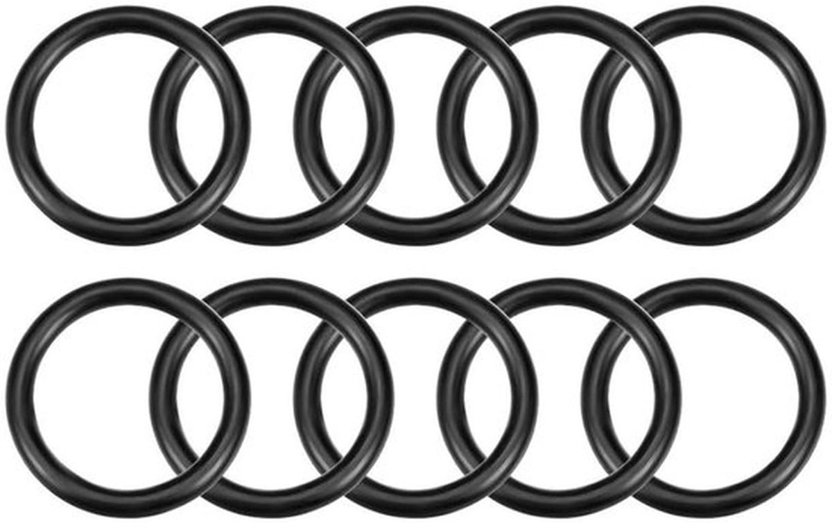 10 Stuks Nitril Rubber O-Ringen - 38mm Buitendiameter, 30mm Binnendiameter, 4mm Breedte - Ideaal voor Lekkagepreventie, Sanitair en Auto Reparatie