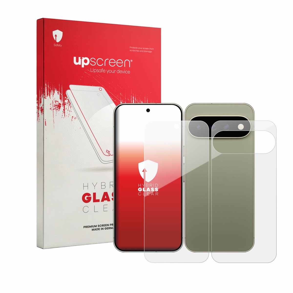 upscreen - Screenprotector voor Google Pixel 11 Pro XL (Voor+Achter) - Folie Beschermfolie Beschermglas transparant